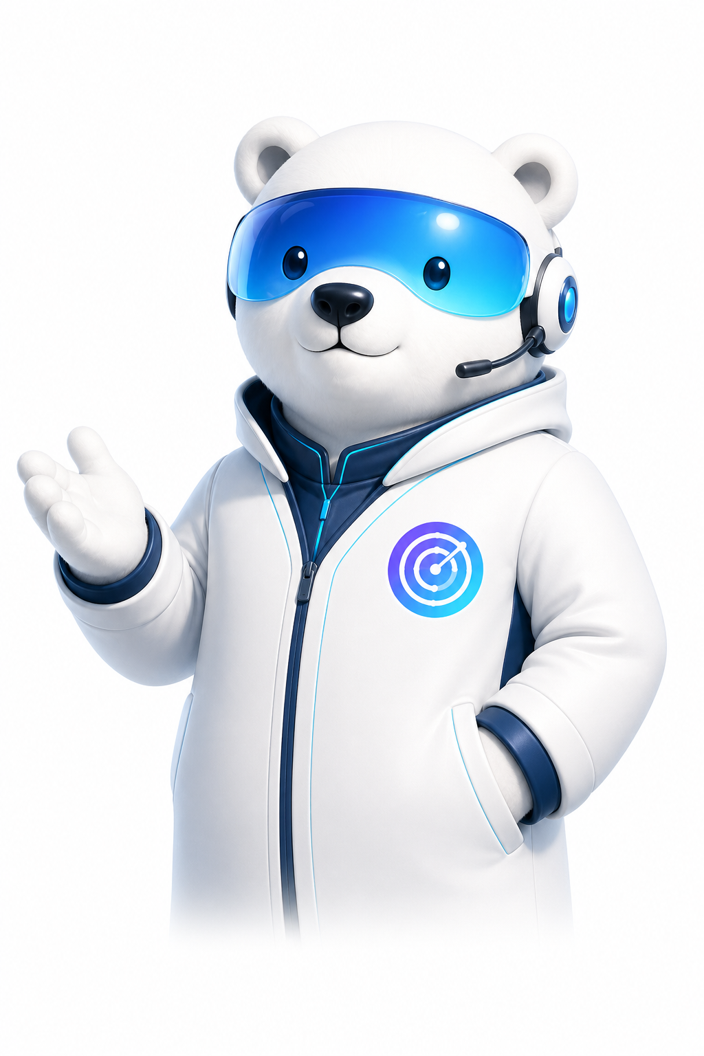 SearchPilot AIOの白くまマスコット Pyro